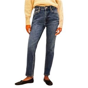 Everlane The 90's Cheeky Jean Button Fly Straight Leg Ankle, size 28